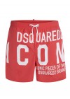 Dsquared2 swimming trunk white-red