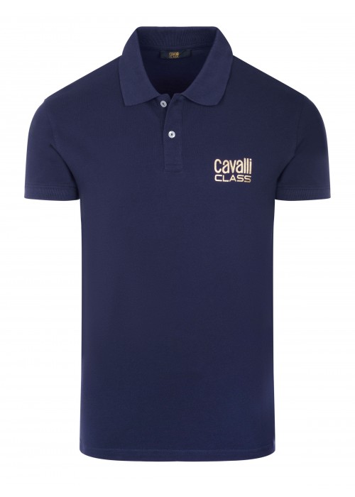 Cavalli Class poloshirt dark blue