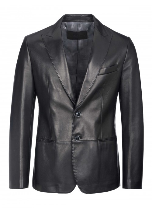 Dolce & Gabbana leather jacket black